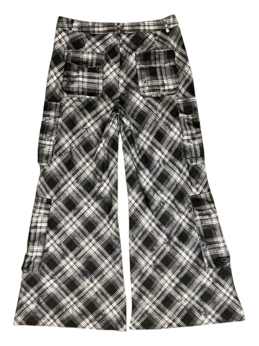 Dolls Kill dELiA*s Retro Grunge Punk Goth Plaid Utility Maximalist Cargo Pants L - Picture 3 of 8